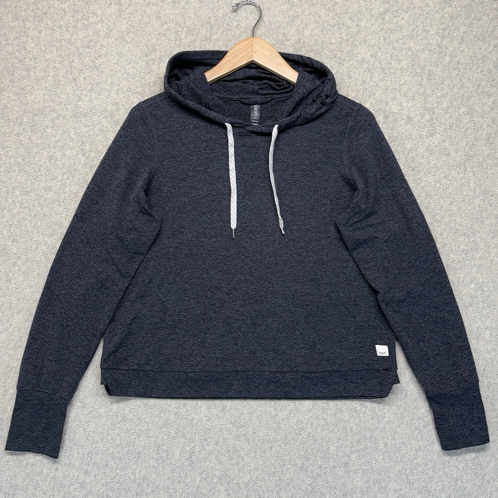 Vuori Halo Performance Hoodie Women's Medium Gray Pullover Athleisure